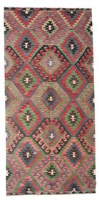  Kilim Vintage Turkish Rug 151X315 Vintage Wool Red/Brown Small Carpetvista
