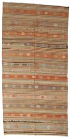 168X341 絨毯 オリエンタル キリム セミアンティーク トルコ ベージュ/オレンジ (ウール, トルコ) Carpetvista