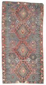 162X314 絨毯 キリム セミアンティーク トルコ オリエンタル 茶色/レッド (ウール, トルコ) Carpetvista