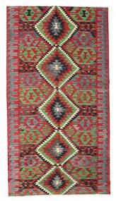 165X307 Tapete Kilim Vintage Turquia Oriental Passadeira Vermelho/Amarelo Escuro (Lã, Turquia) Carpetvista