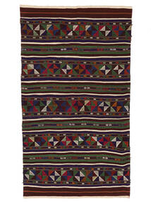 絨毯 キリム ヴィンテージ トルコ 140X250 ブラック/ダークレッド (ウール, トルコ)