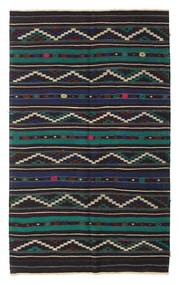 絨毯 キリム セミアンティーク トルコ 158X257 ダークグレー/ダークターコイズ (ウール, トルコ)