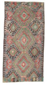 Kilim Semi Antique Turkish Rug 174X342 Runner
 Grey/Brown Wool, Turkey Carpetvista