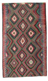 Kelim Vintage Türkei Teppich 194X325 Rot/Dunkelgrau Wolle, Türkei Carpetvista
