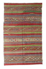 Kelim Vintage Türkei Teppich 166X265 Braun/Rot Wolle, Türkei Carpetvista