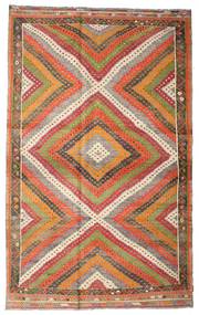 196X318 Kilim Semi Antique Turkish Rug Oriental Orange/Beige (Wool, Turkey) Carpetvista