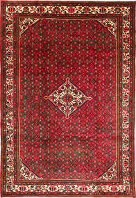  Persisk Hosseinabad Matta 200X290 Röd/Brun (Ull, Persien/Iran)