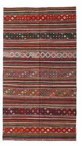 183X334 Kilim Semi Antique Turkish Rug Oriental Red/Brown (Wool, Turkey) Carpetvista