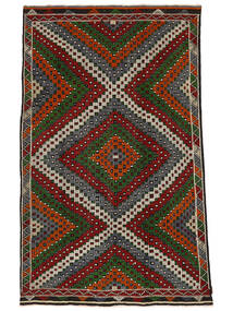 Kelim Vintage Türkei Teppich 182X290 Dunkelgelb/Rot Wolle, Türkei Carpetvista