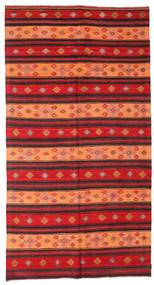  Kelim Vintage Turkisk Matta 186X352 Röd/Mörkröd Carpetvista
