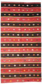  Kilim Vintage Turkish Rug 181X357 Vintage Wool Red/Dark Red Carpetvista