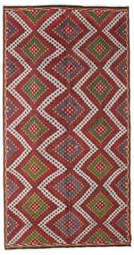 178X345 Kelim Vintage Tyrkiske Teppe Orientalsk Løpere Rød/Brun (Ull, Tyrkia) Carpetvista