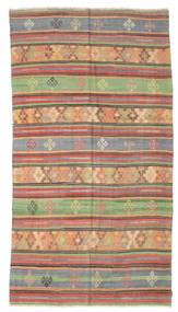絨毯 オリエンタル キリム セミアンティーク トルコ 175X326 ベージュ/茶色 (ウール, トルコ)