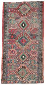 170X320 絨毯 オリエンタル キリム セミアンティーク トルコ レッド/グレー (ウール, トルコ) Carpetvista