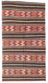 141X263 絨毯 キリム セミアンティーク トルコ オリエンタル レッド/茶色 (ウール, トルコ) Carpetvista