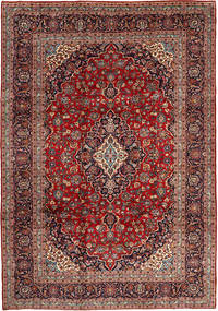 Keshan Matta 250X353 Röd/Mörkröd Stor Ull, Persien/Iran Carpetvista