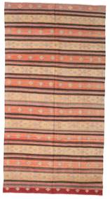  Kilim Vintage Törökország 185X356 Vintage Gyapjúszőnyeg Barna/Narancssárga Carpetvista