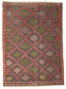 206X284 絨毯 キリム セミアンティーク トルコ オリエンタル 茶色/レッド (ウール, トルコ) Carpetvista