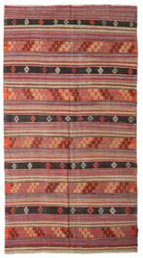 163X302 絨毯 オリエンタル キリム セミアンティーク トルコ レッド/ベージュ (ウール, トルコ) Carpetvista
