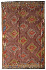 205X317 絨毯 オリエンタル キリム セミアンティーク トルコ 茶色/オレンジ (ウール, トルコ) Carpetvista