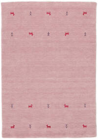 Gabbeh Loom Two Lines 140X200 Small Pink Wool Rug