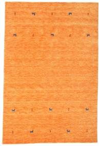  190X290 Gabbeh Loom Two Lines Tapis - Orange Laine