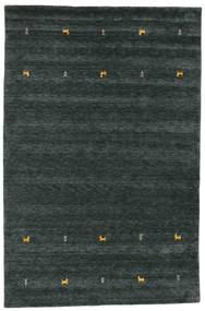 Gabbeh Loom Two Lines 190X290 Dark Grey/Green Wool Rug