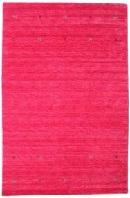  Wool Rug 190X290 Gabbeh Loom Two Lines Dark Pink
