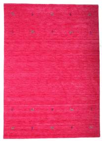  Wool Rug 160X230 Gabbeh Loom Two Lines Dark Pink