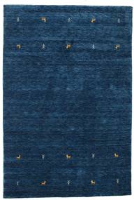 Gabbeh Loom Two Lines 160X230 Azul Escuro Tapete Lã