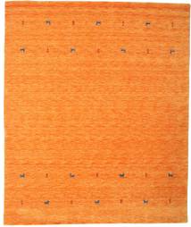 Gabbeh Loom Two Lines 240X290 Large Orange Wool Rug