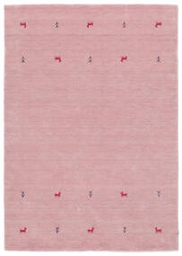  160X230 Gabbeh Loom Two Lines Szőnyeg - Rózsaszín Gyapjú