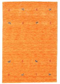  Wollteppich 120X180 Gabbeh Loom Two Lines Orange Klein