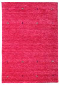 Gabbeh Loom Two Lines 140X200 Pequeno Rosa Escuro Tapete Lã
