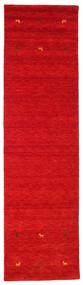  Wool Rug 80X300 Gabbeh Loom Two Lines Rust Red Runner
 Small