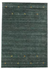  240X340 Large Gabbeh Loom Two Lines Rug - Dark Grey/Green Wool