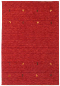 Gabbeh Loom Two Lines 120X180 Small Rust Red Wool Rug