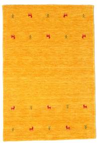 Gabbeh Loom Two Lines 120X180 Small Yellow Wool Rug