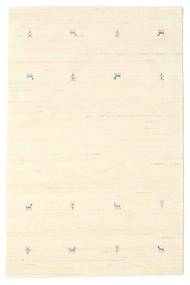  120X180 Small Gabbeh Loom Two Lines Rug - Off White Wool