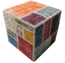 50X50 絨毯 オリエンタル パッチワーク Stool Ottoman プーフ 正方形 (ウール, トルコ) Carpetvista