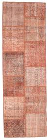 79X250 絨毯 パッチワーク モダン 廊下 カーペット オレンジ/ベージュ (ウール, トルコ) Carpetvista