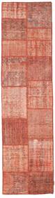  Patchwork Rug 78X302 Wool Red/Orange Small Carpetvista