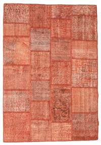 絨毯 パッチワーク 139X201 オレンジ/レッド (ウール, トルコ)