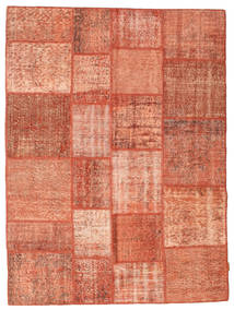 170X231 Patchwork Teppich Moderner Orange/Rot (Wolle, Türkei) Carpetvista