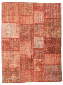  Patchwork Rug 174X232 Wool Orange/Brown Carpetvista