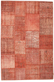 197X301 Tapete Patchwork Moderno Vermelho/Laranja (Lã, Turquia) Carpetvista