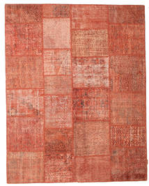 Patchwork Rug 199X251 Orange/Red Wool, Turkey Carpetvista