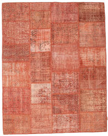 Patchwork Rug 197X252 Orange/Red Wool, Turkey Carpetvista