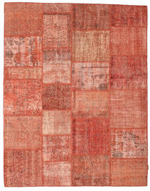 Patchwork Rug 197X251 Red/Orange Wool, Turkey Carpetvista