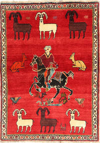 109X154 Tappeto Orientale Ghashghai Fine Figurale (Lana, Persia/Iran) Carpetvista